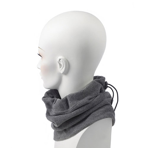 Charcoal Gray Fleece Neck Gaiter 2