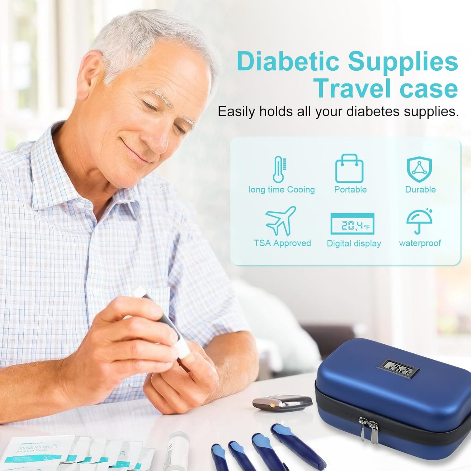 Insulin Cooler Travel Case with LCD Digital Display 5