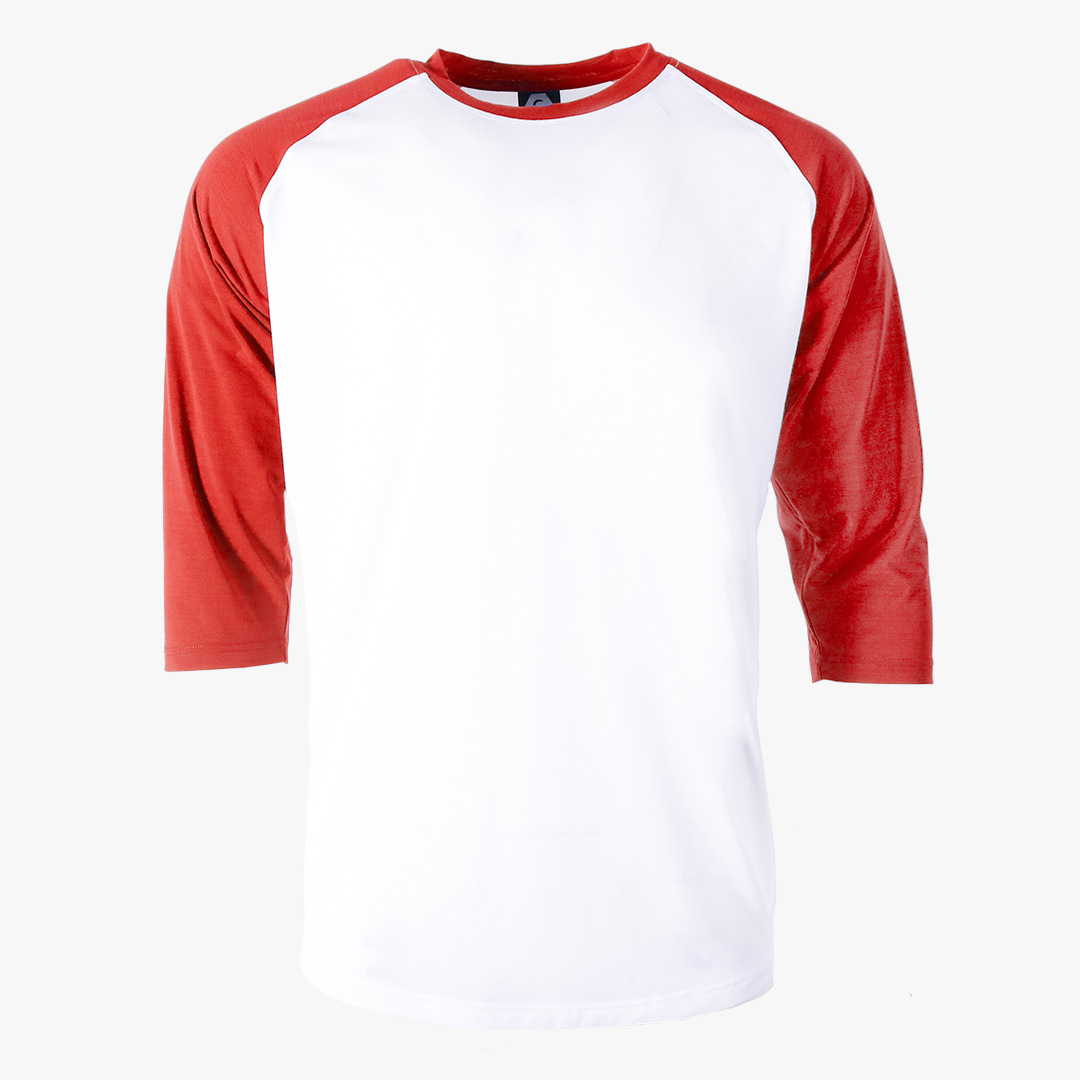 #H215 - Varsity Men's 3/4 Sleeve Baseball Tee White Body 6