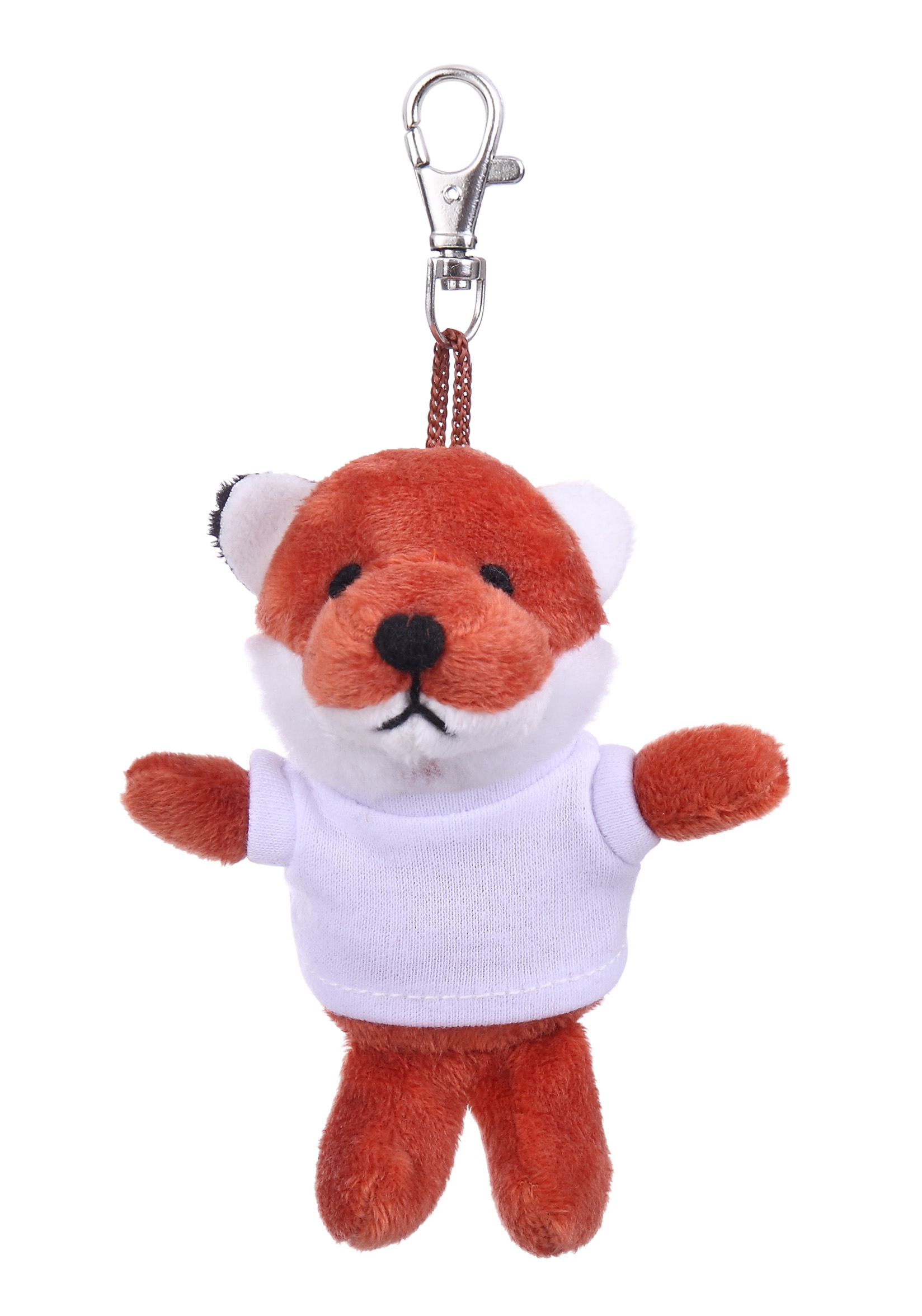 Soft Plush Fox Keychain with Tee 9