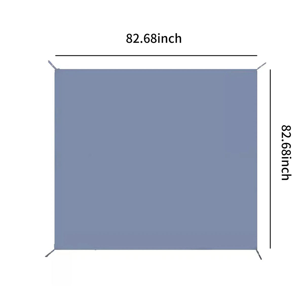Waterproof Camping Tarp 82x82 Inch 3