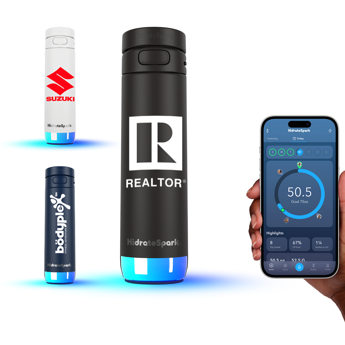 HidrateSpark® 21 oz. PRO 2 Bottle with Chug Lid 6