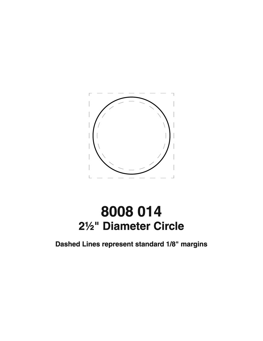 Magnet - 2.5 Inch Diameter Circle - 20 Mil 4