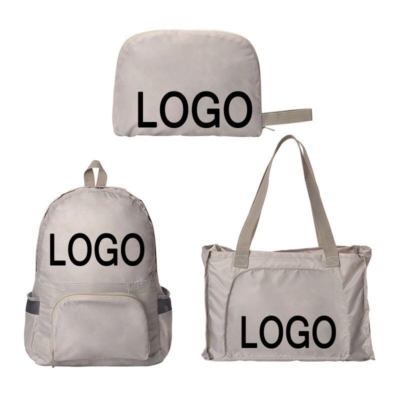 2 in 1 Foldable Travel Backpack & Tote Bag Shopping Handbag 3