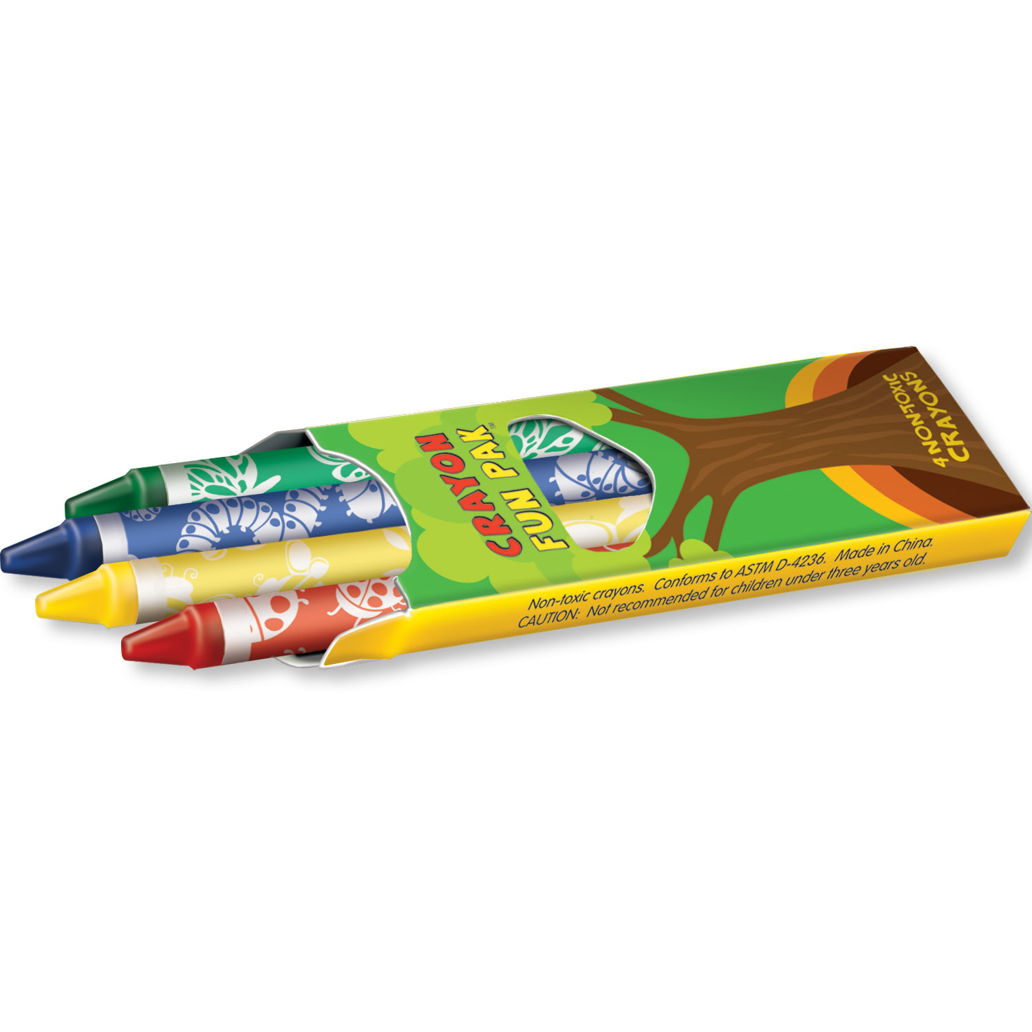 Combo Pack - CB1012 Coloring Book & 4-Pack of Crayons in a Poly Bag 3