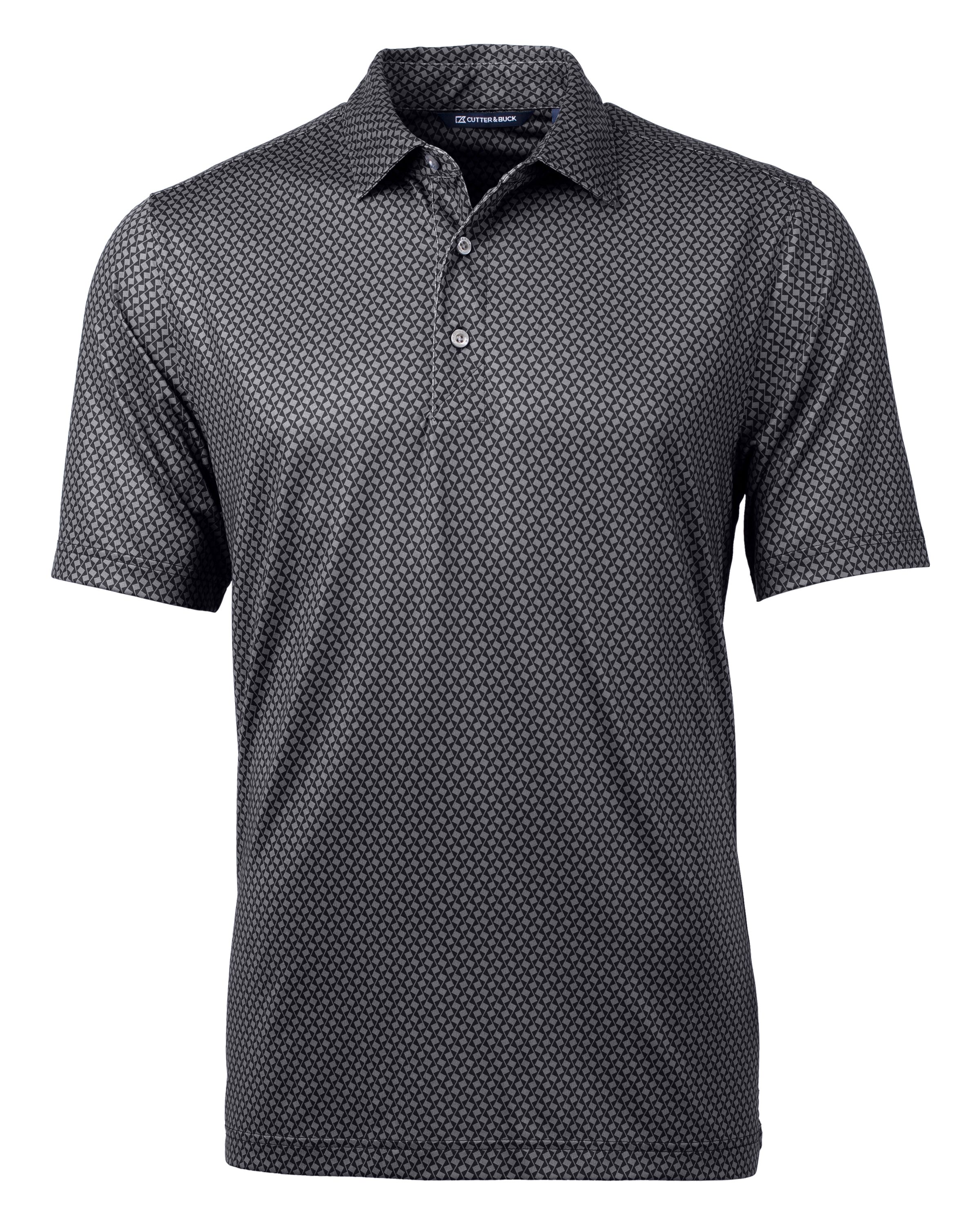 Pike Banner Print Stretch Mens Polo