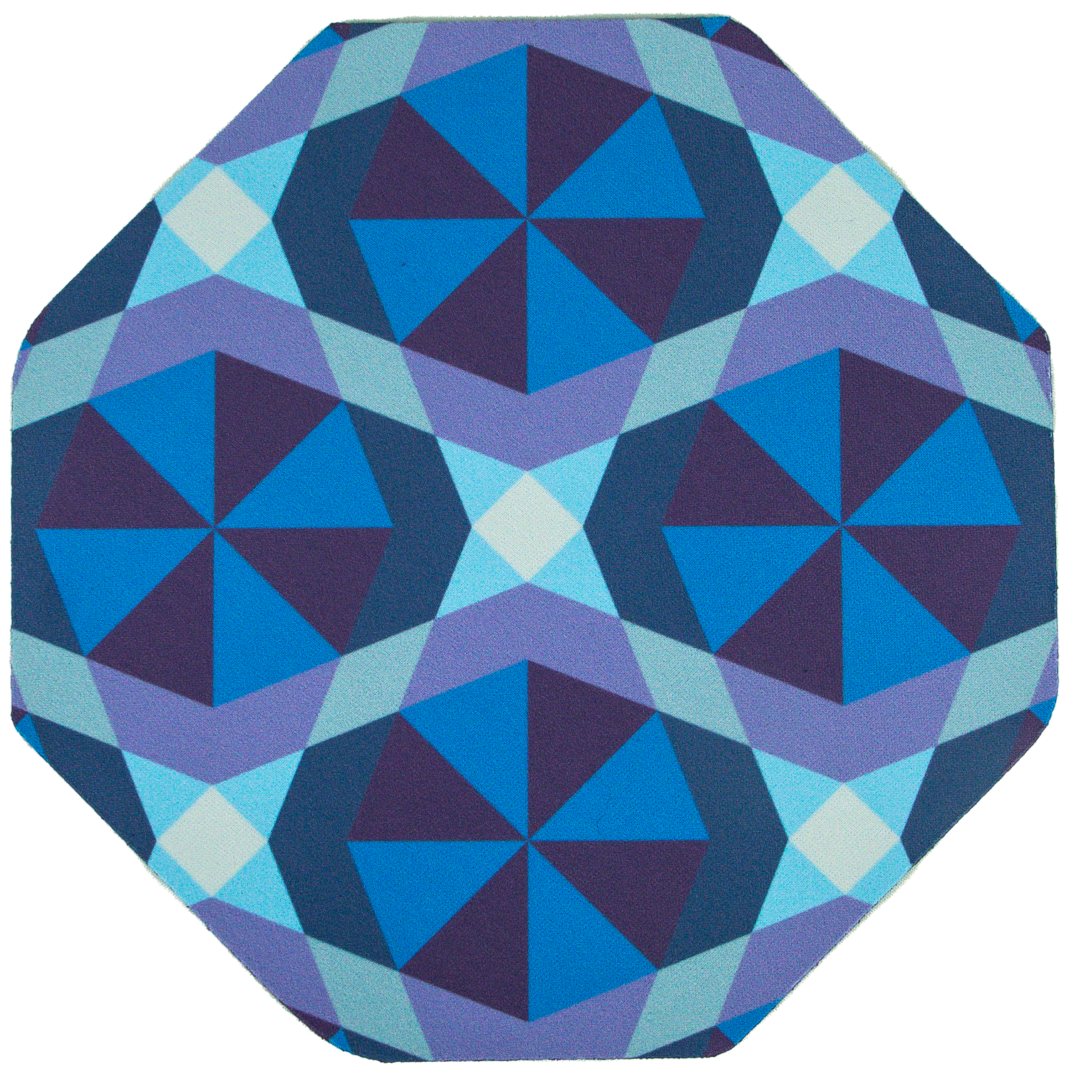 Octagon Shape Soft Mouse Pad 8"x 8"x 0.125" 4