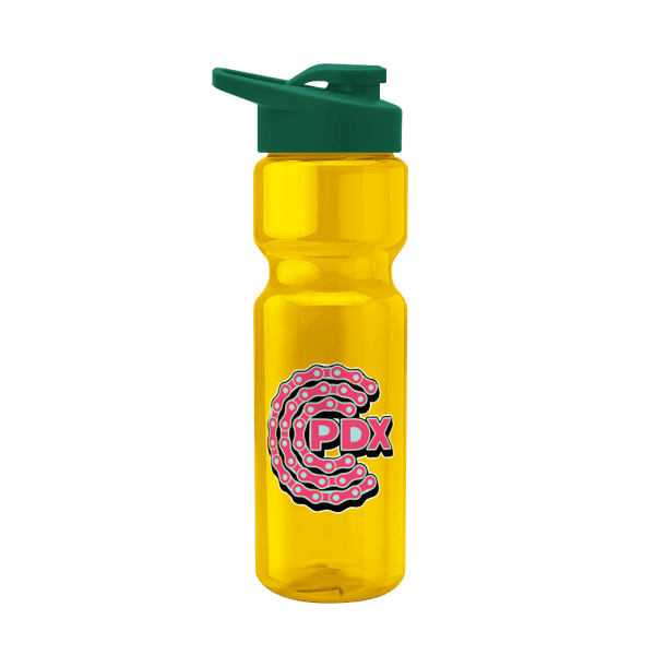 Blazer 28oz Transparent Bike Bottle w/Drink-thru Lid 2666