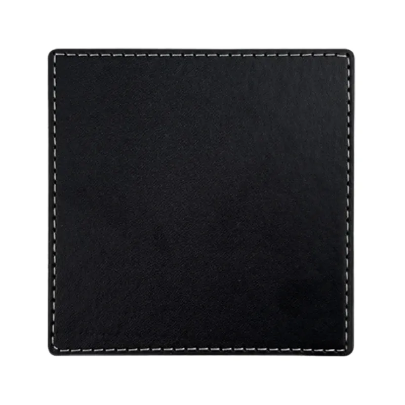 PU Leather Coaster with Stitching 3