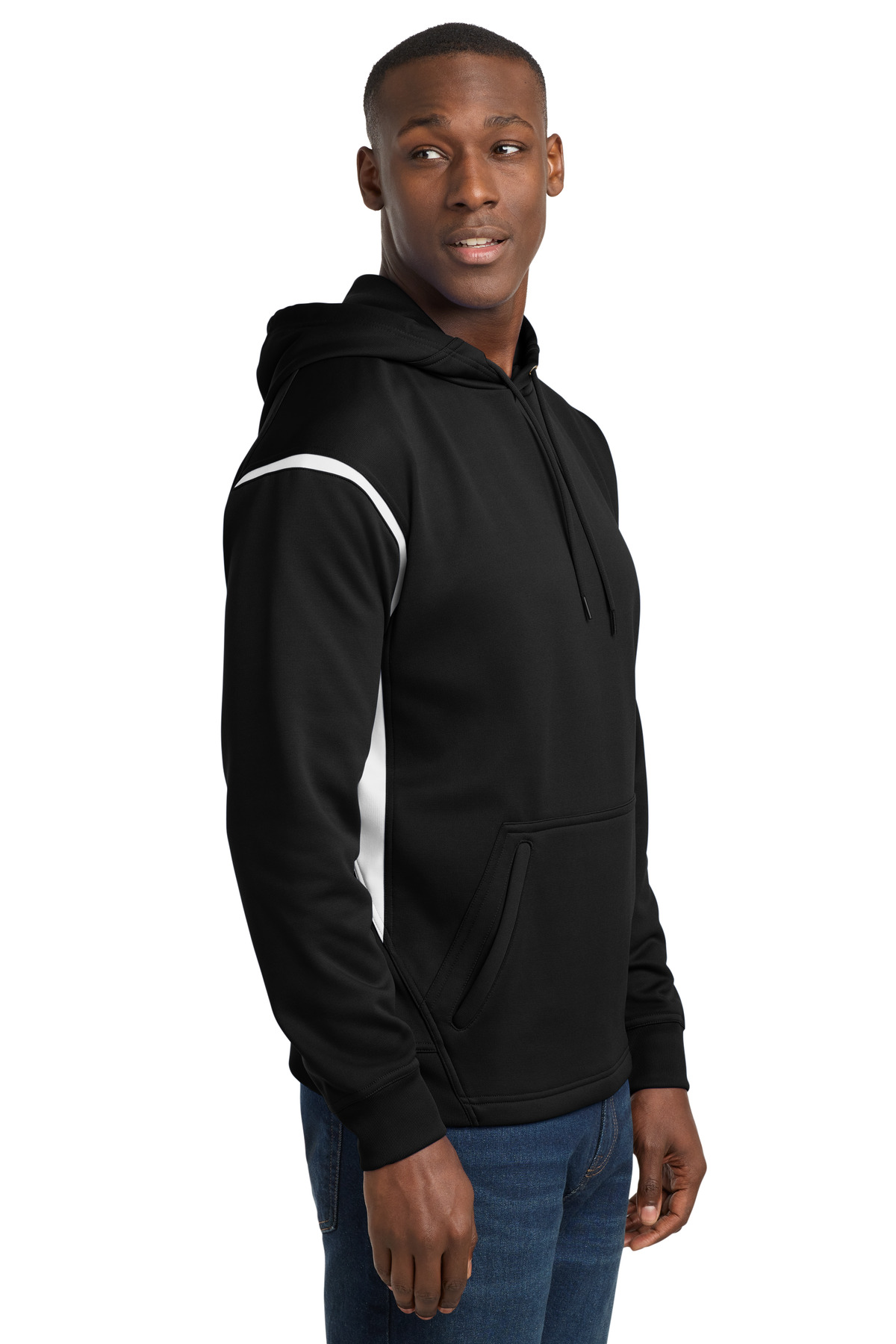 Sport-Tek Tech Fleece Colorblock Hooded Sweatshirt. F246 72
