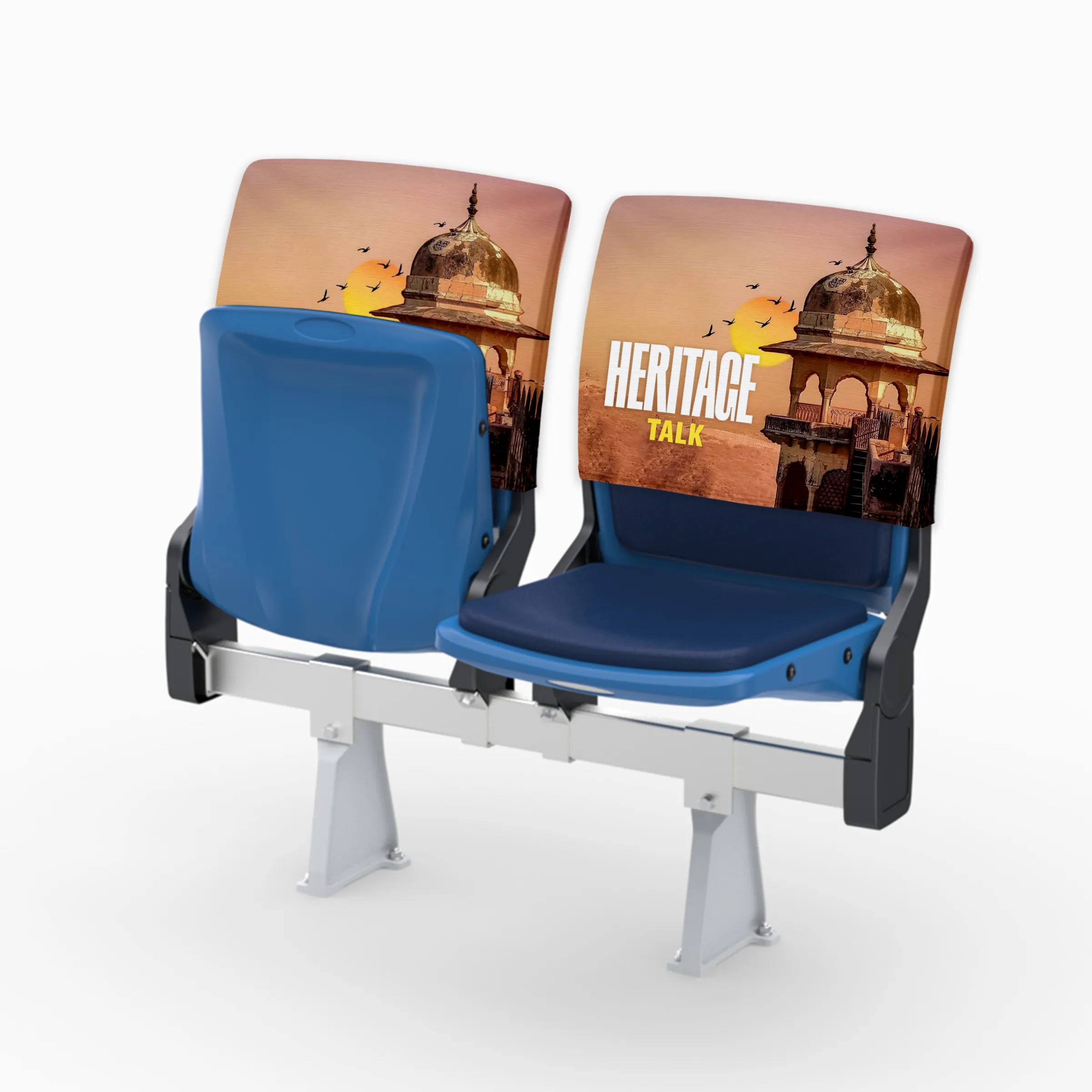 20" x 18" Custom Stadium Chair Back Cover - Double sided 1