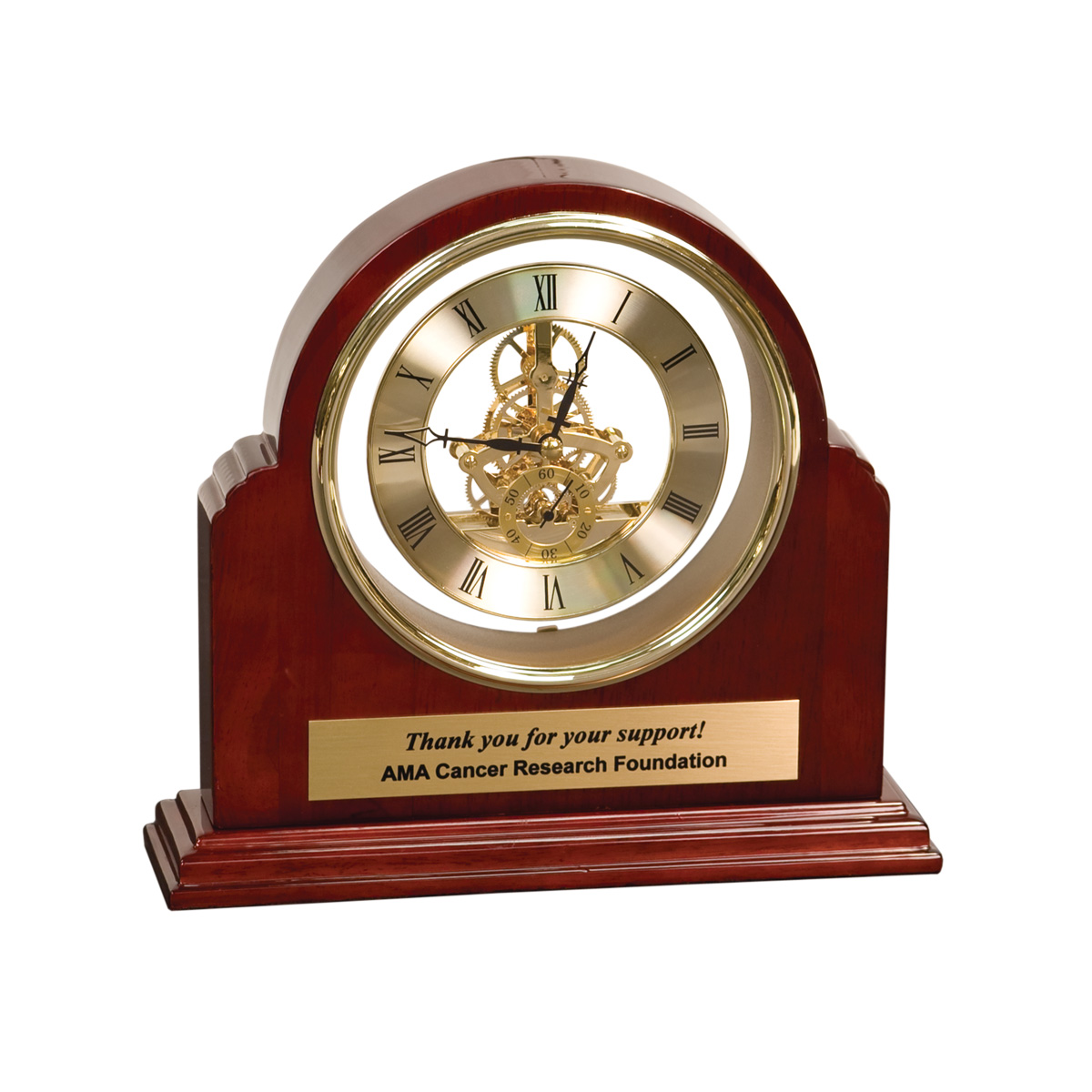 9" x 9" Grand Piano Arch Clock