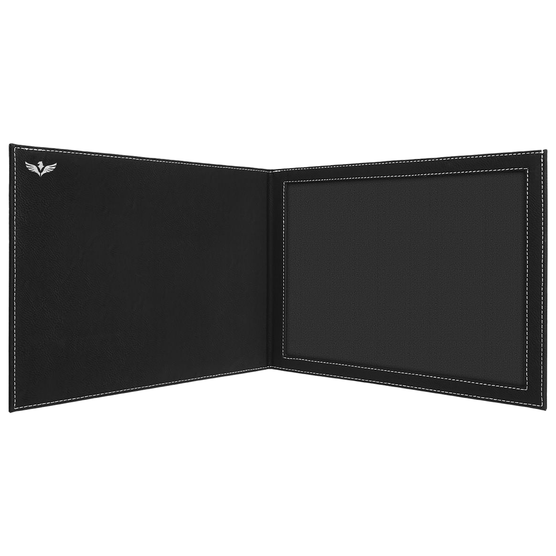 Black/Silver Leatherette Certificate Holder 2