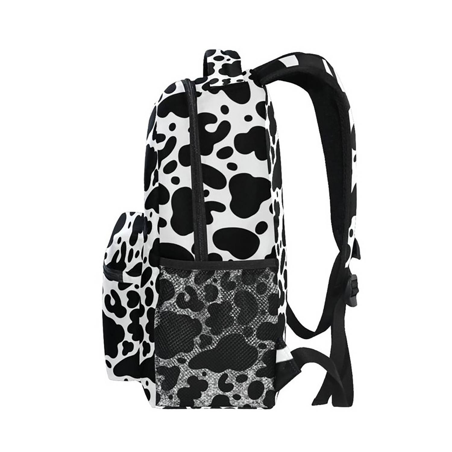 Cow Print Large Capacity Lightweight Oxford Backpack 4