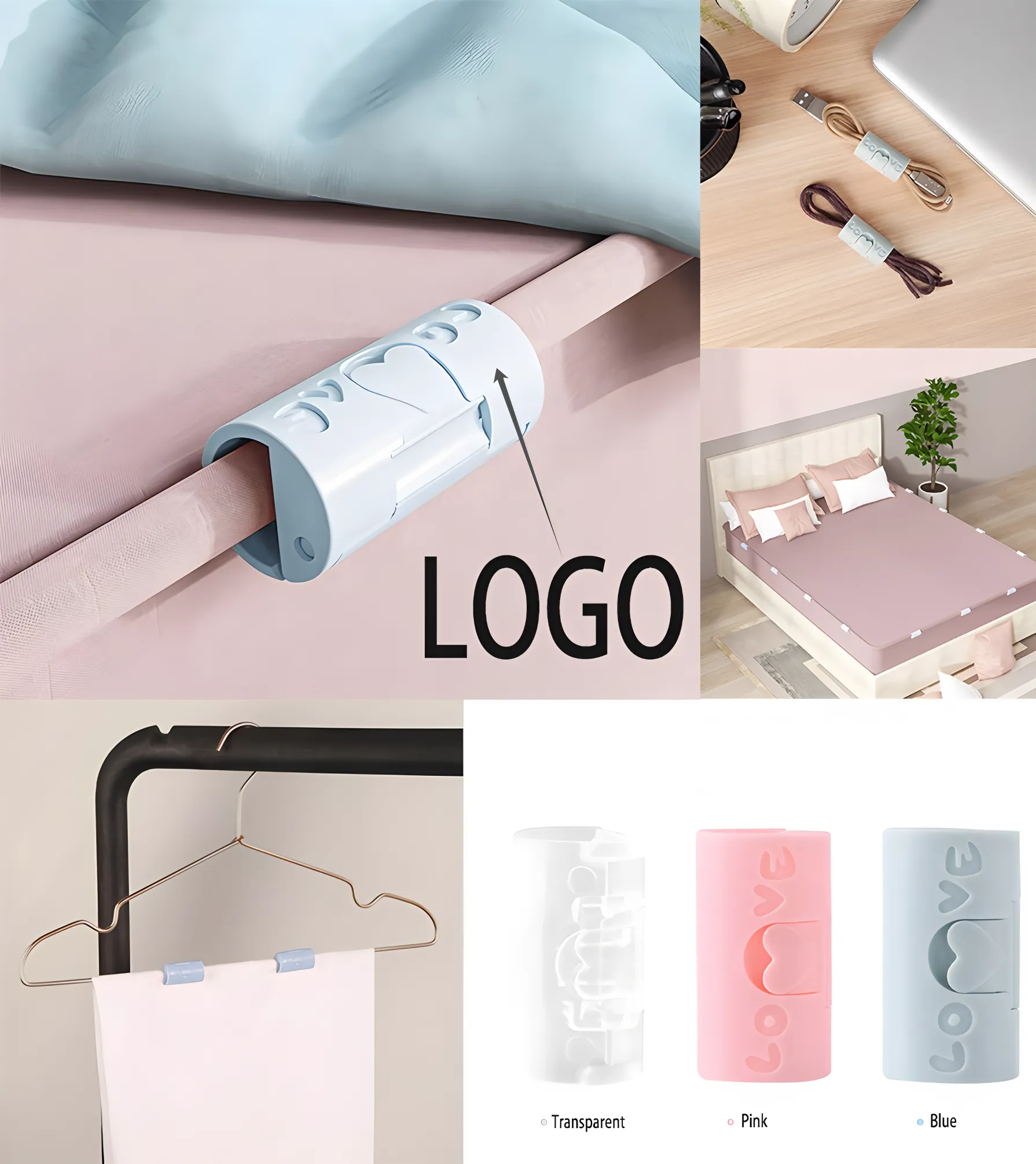 Hotel Supply Bedding Clips Multi Use Sheet Fasteners OEM Promotional Snack Clips 1
