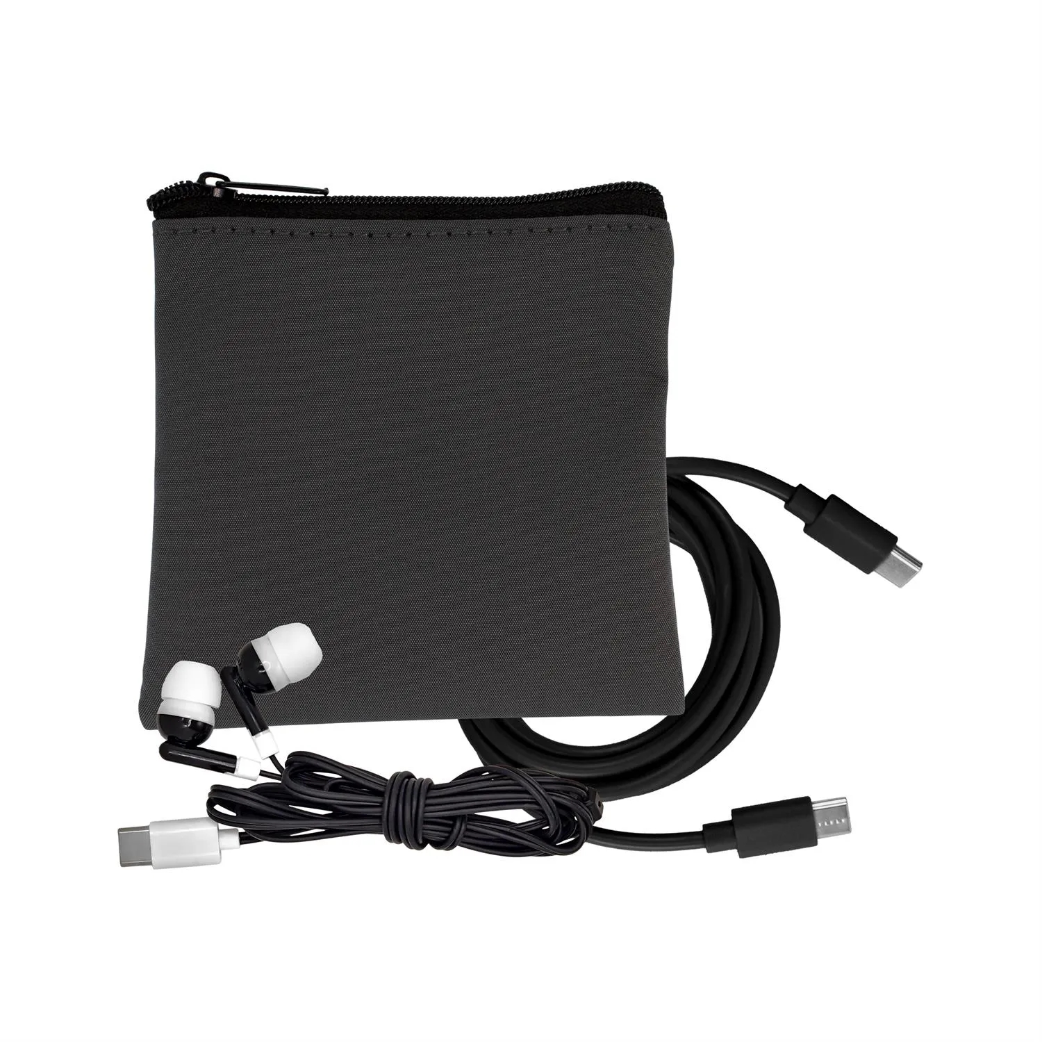 Gray Executive C to C Cable & Ear Bud Set 12