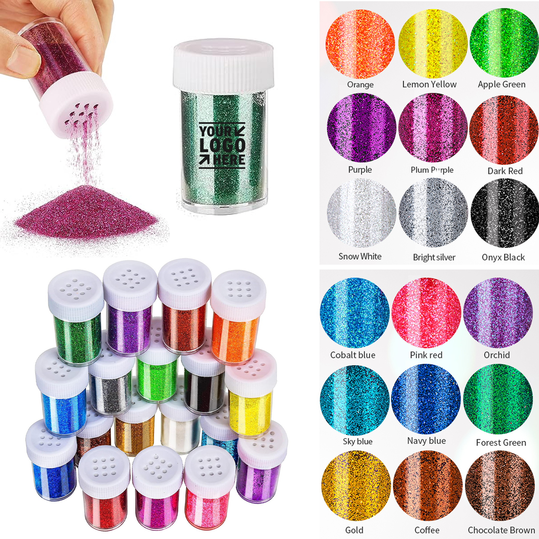 15g Multi Assorted Set Extra Fine Resin Glitter For Nail Art Crafts