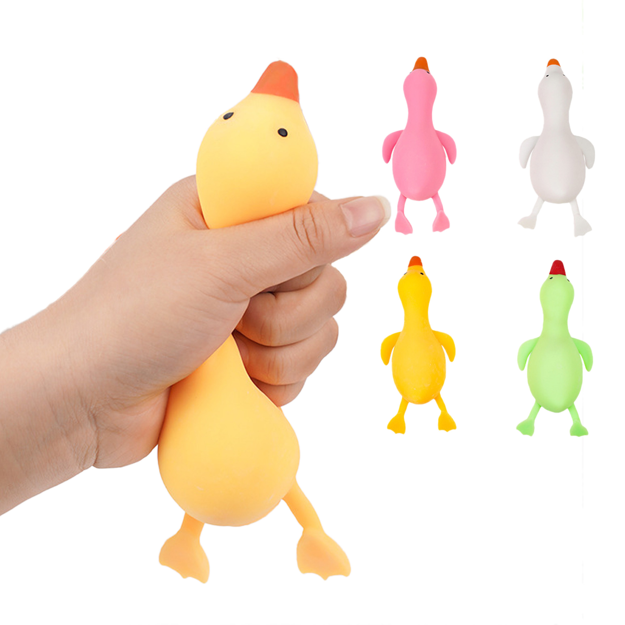 Colorful TPR Duck Squishy Stress Relief Fidget Toy 3