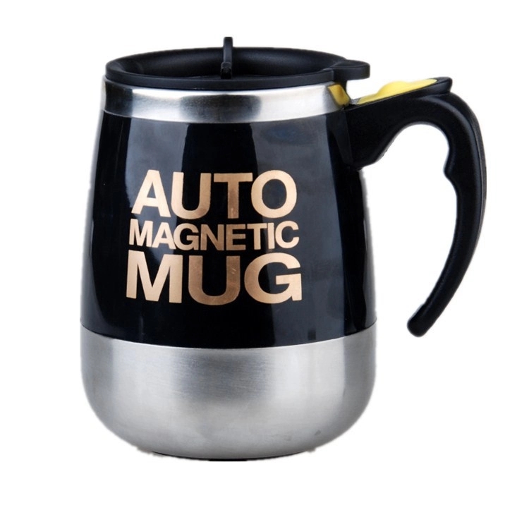 Auto Magnetic Self Stirring Mug, custom plastic cup with logo imprint 4