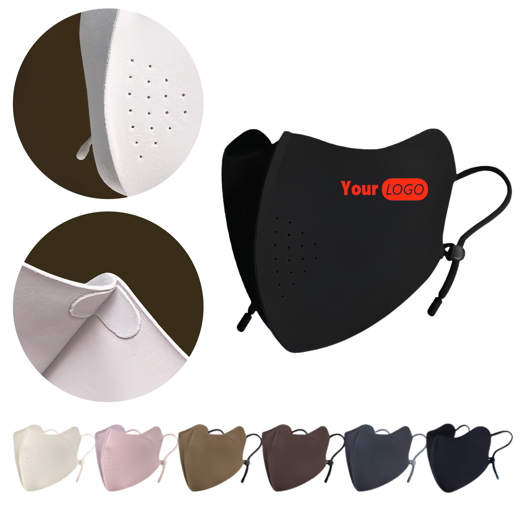 Breathable Fleece-Lined Windproof Nylon Winter Face Mask 3