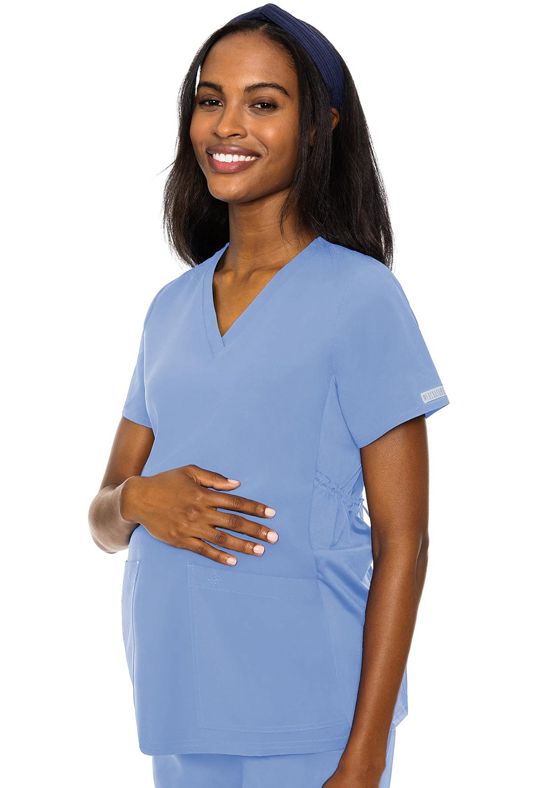 Med Couture - MC Touch - Women's 2-Pocket V-Neck Maternity Top