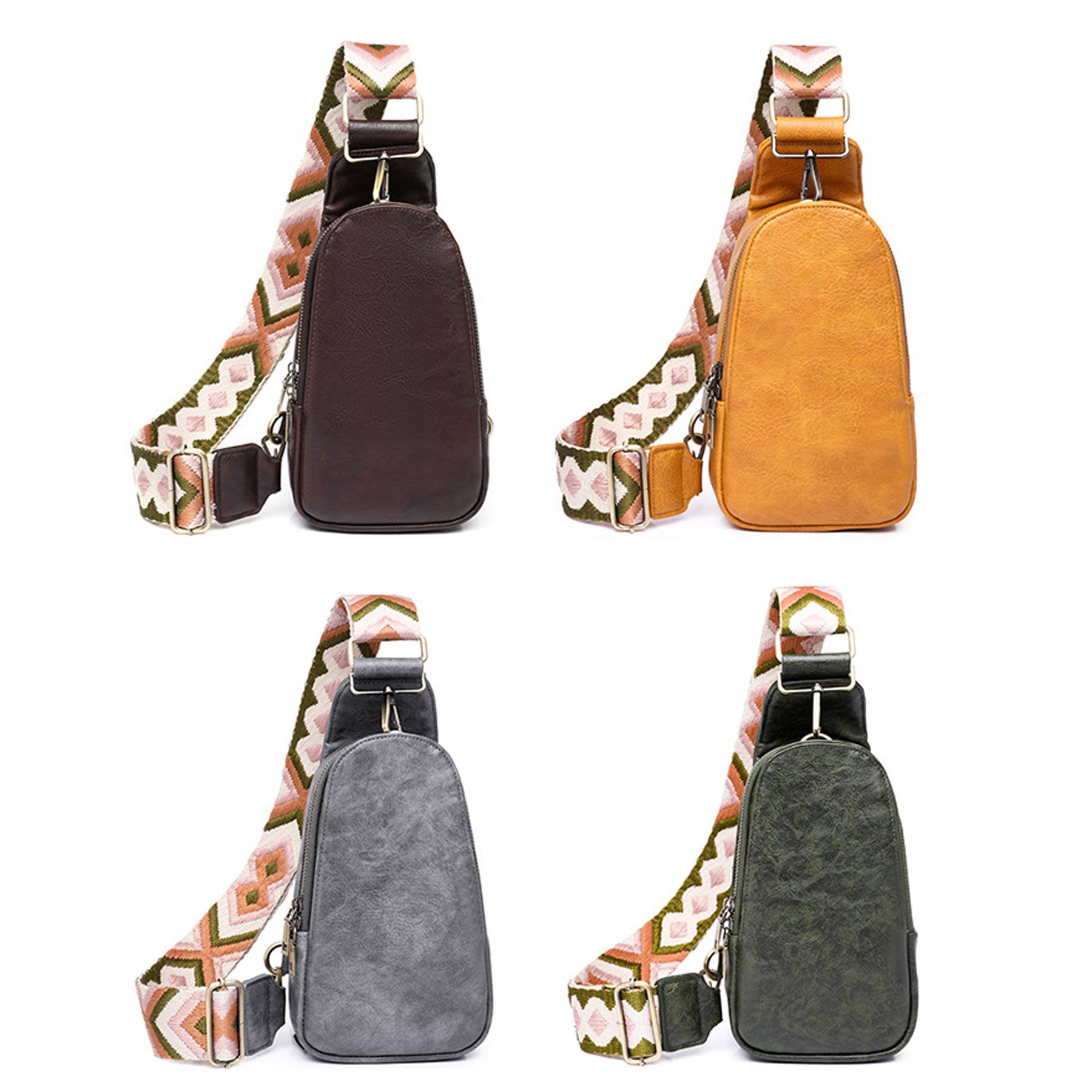 PU Leather Fashion Women's Chest Bag 5