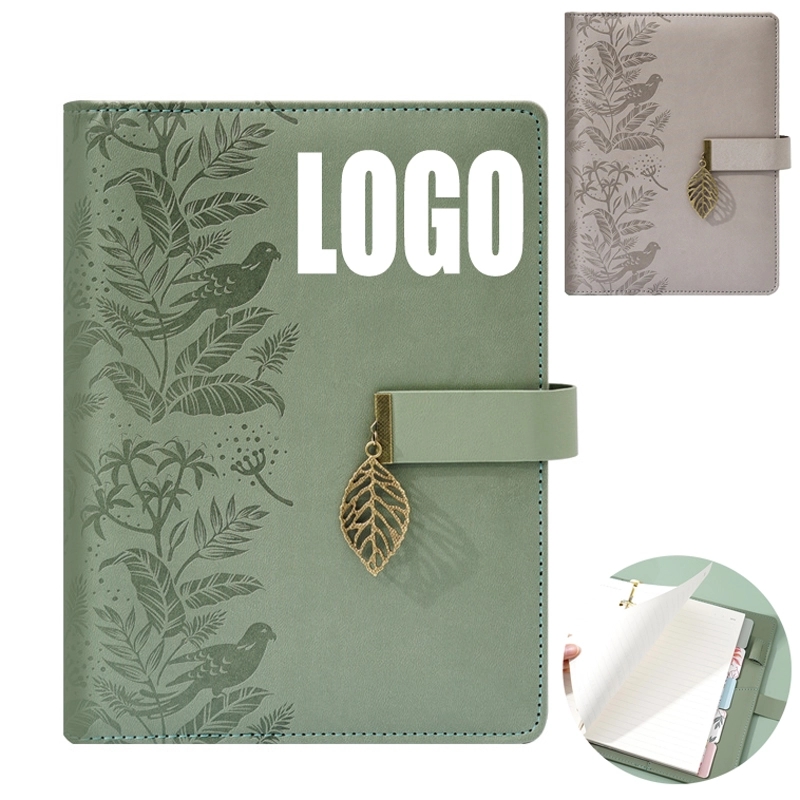 PU Leather A5 Business Travel Journal Binder Notebook 2