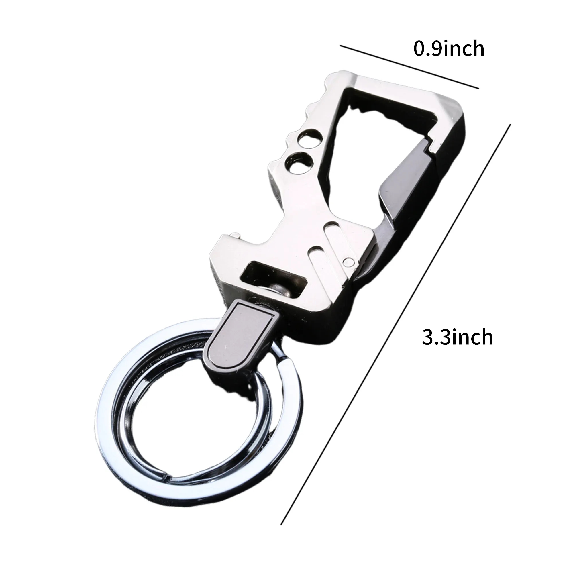 Reusable Zinc Alloy Keychain Opener Practical for Travel or Gifts 2