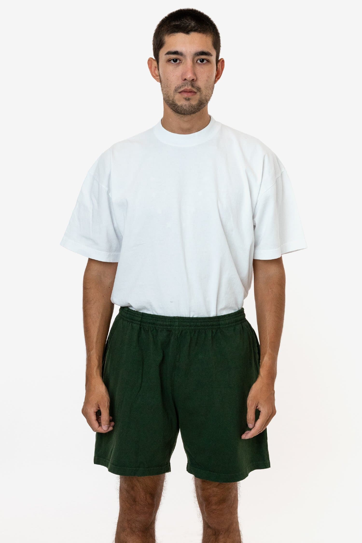 8.5 OZ HEAVY JERSEY GYM SHORTS 12