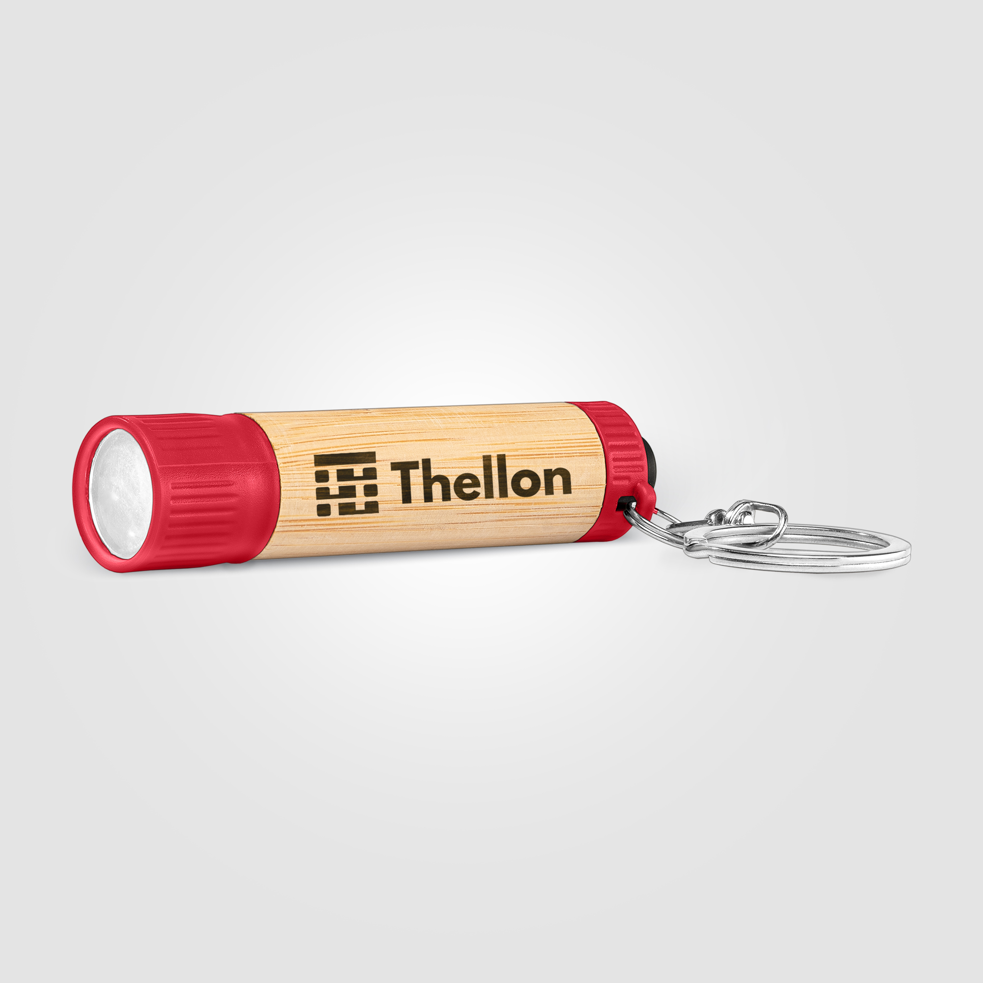 Bamboo LED Flashlight with Keyring 5
