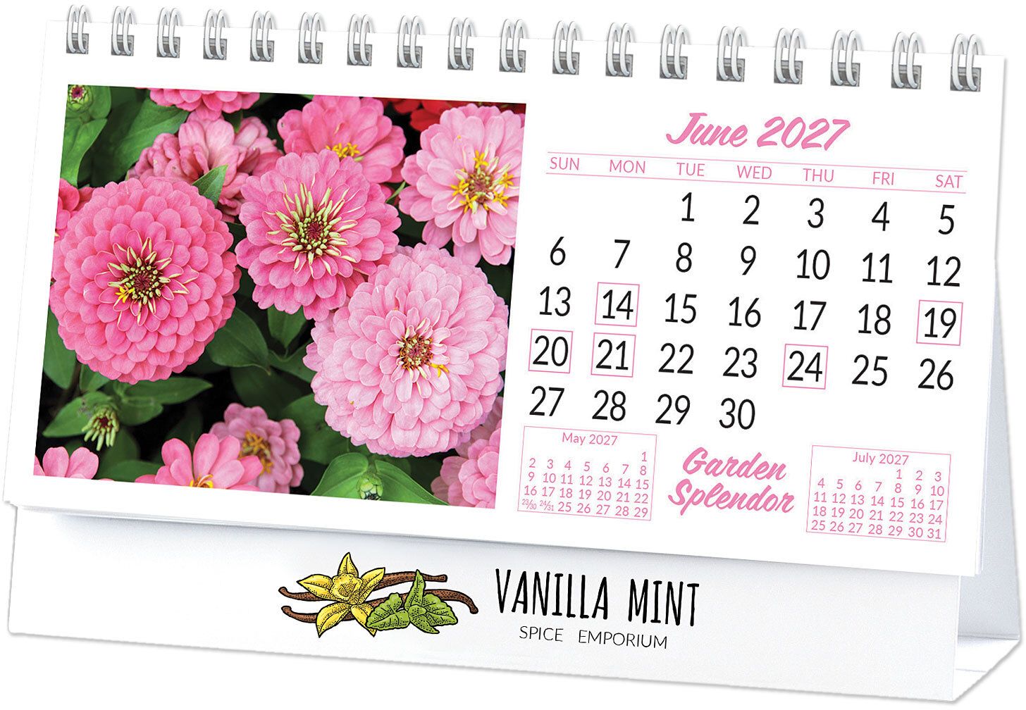 FULL COLOR GARDEN SPLENDOR DESK CALENDAR 11