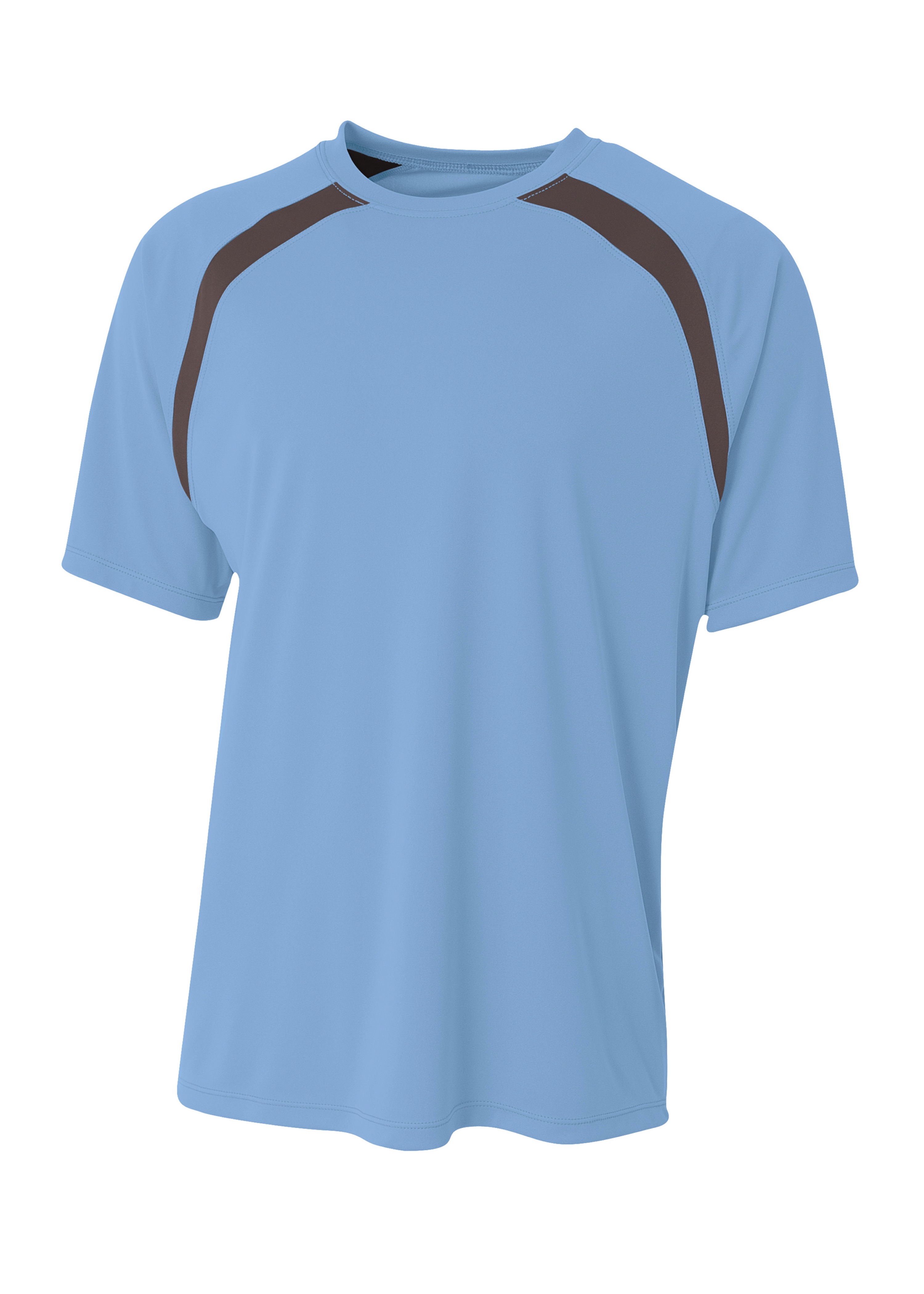 A4 Spartan Short Sleeve Color Block Crew 10