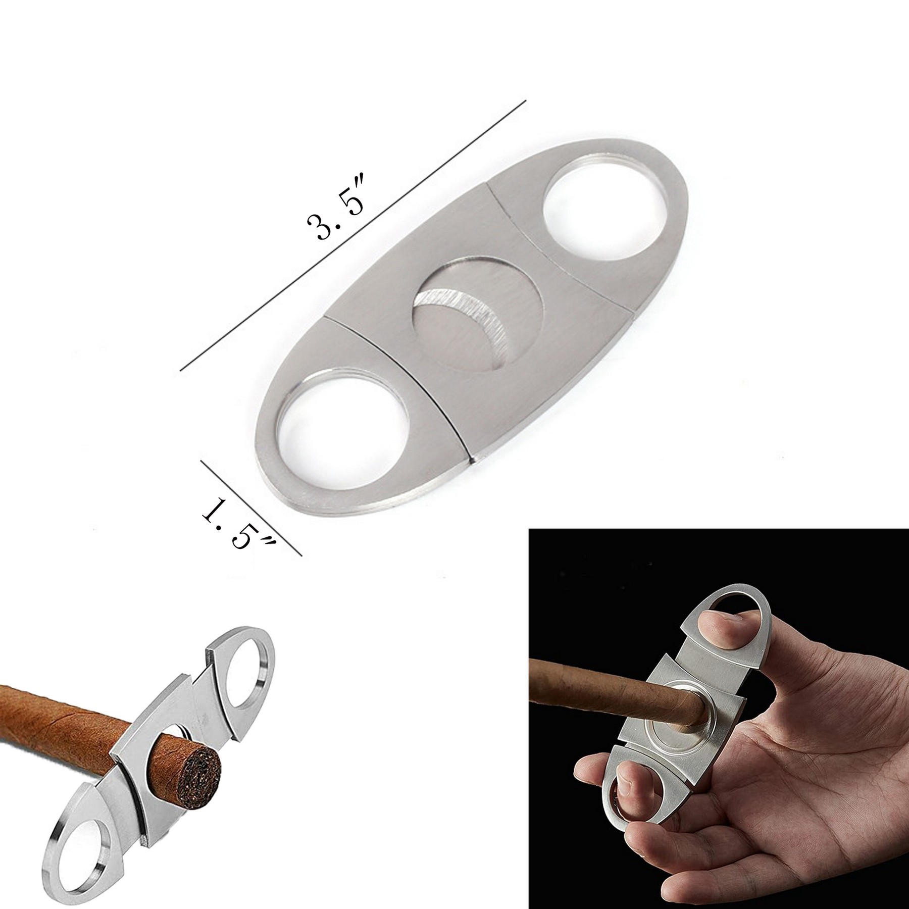Stainless Steel Cigar Cutter 3