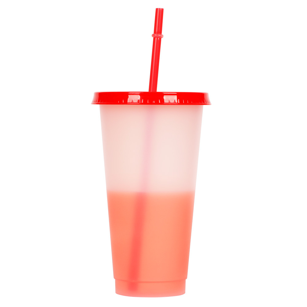 24oz. Color Changing Cups with Lids and Straws 7