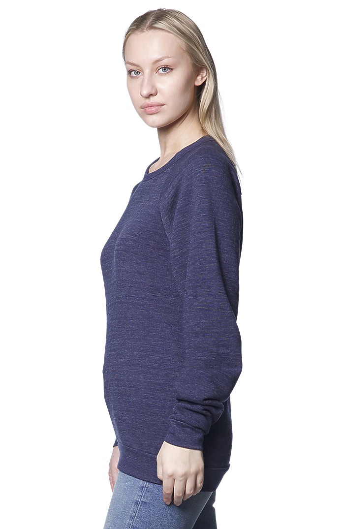 Unisex Triblend Fleece Raglan Crew Sweatshirt 4