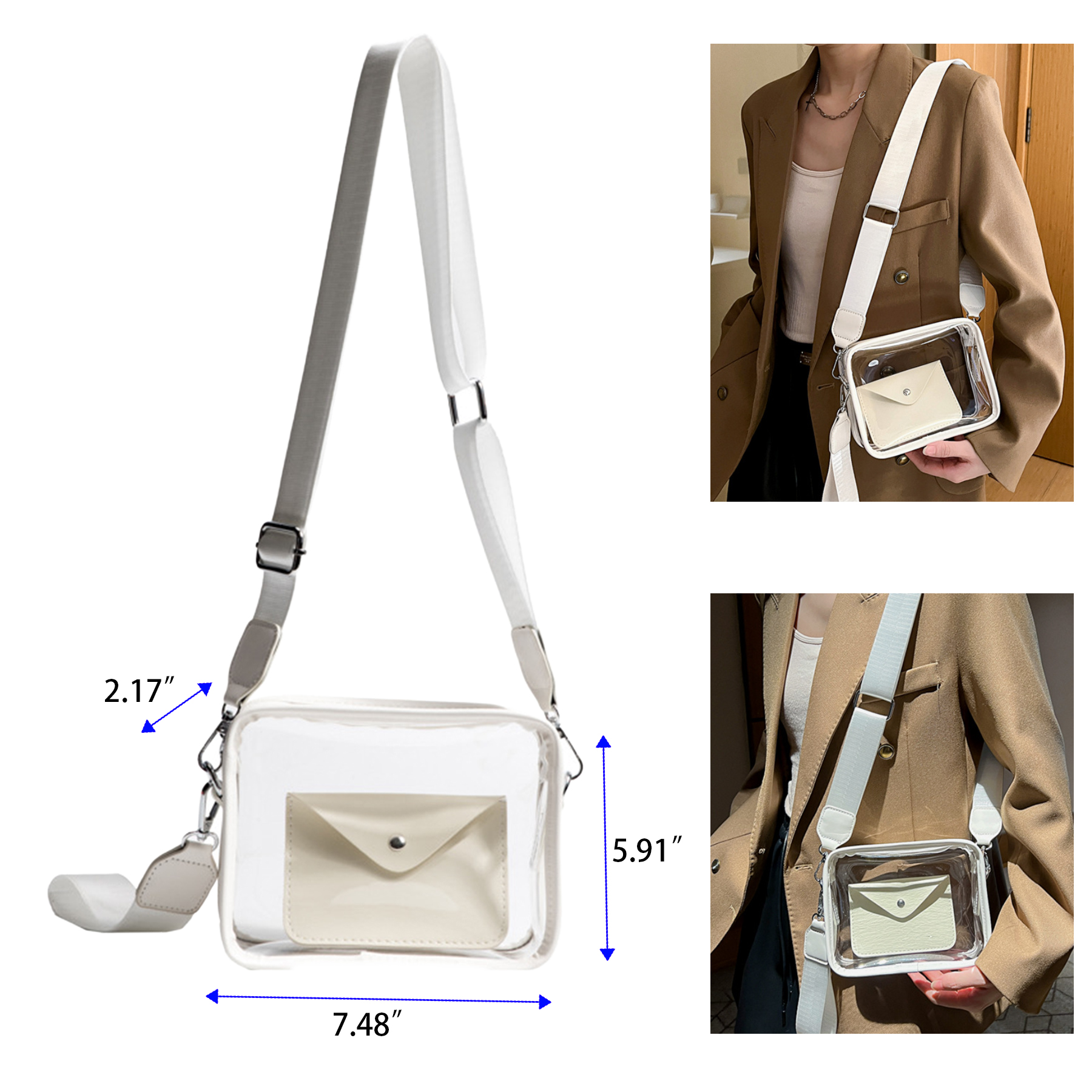 Mini Clear Crossbody Purse 3