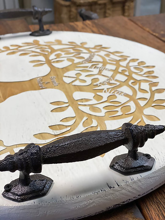 Large Family Tree Lazy Susan 12