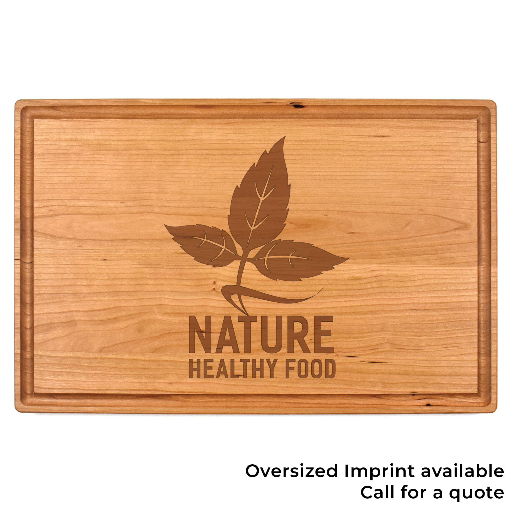 11" x 17" x 1" Cherry Cutting Board with Juice Groove 1