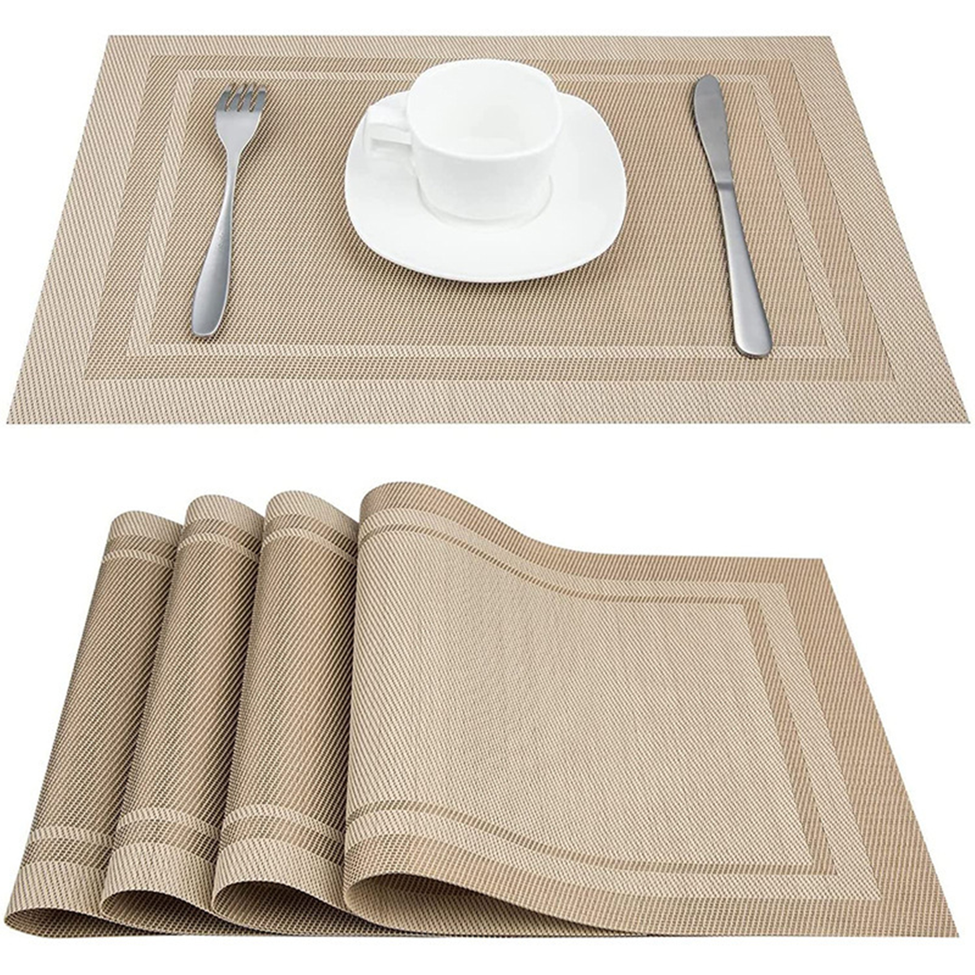 Linen Look Woven Place Mat 4
