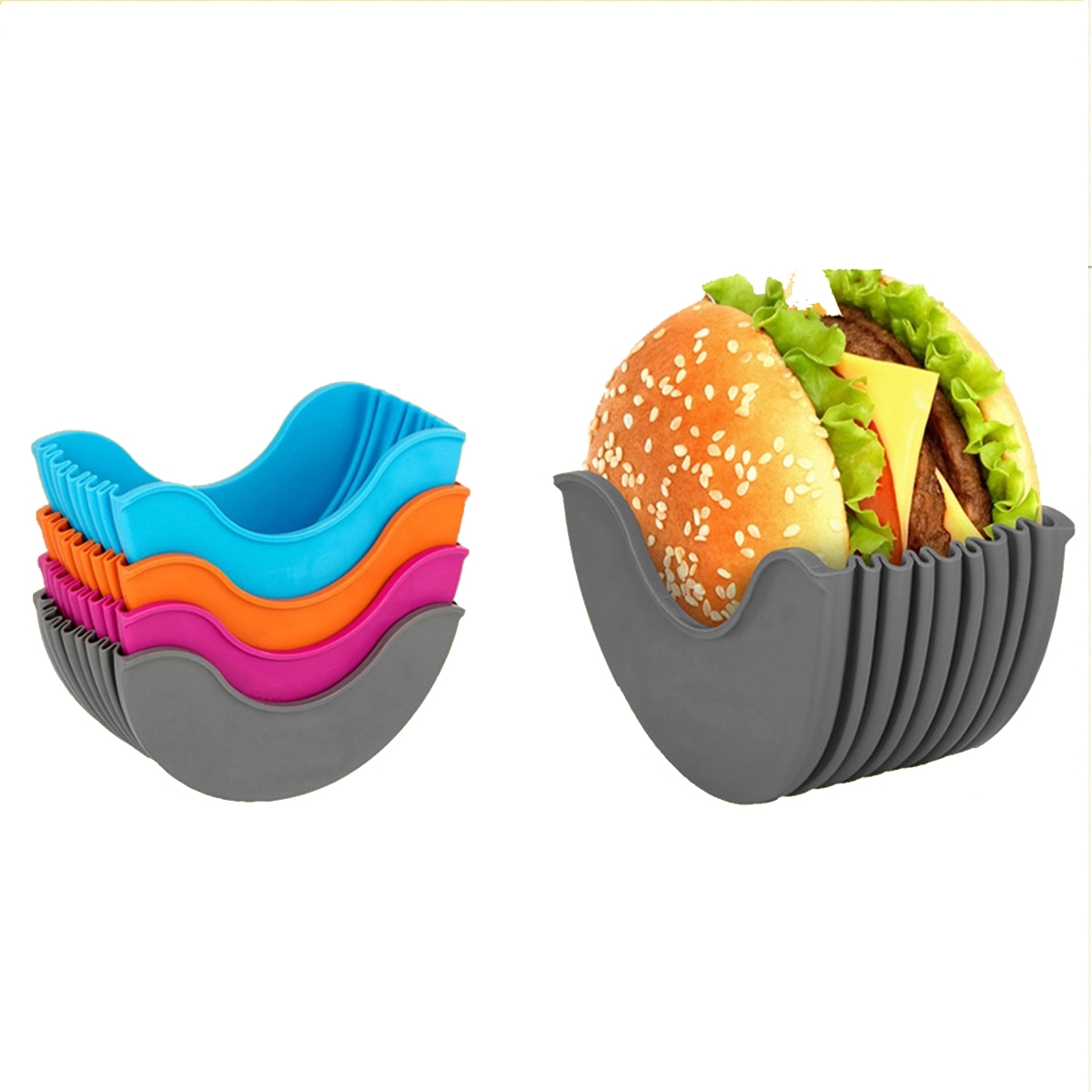 Hamburger Handheld Box Hamburger Clip 3