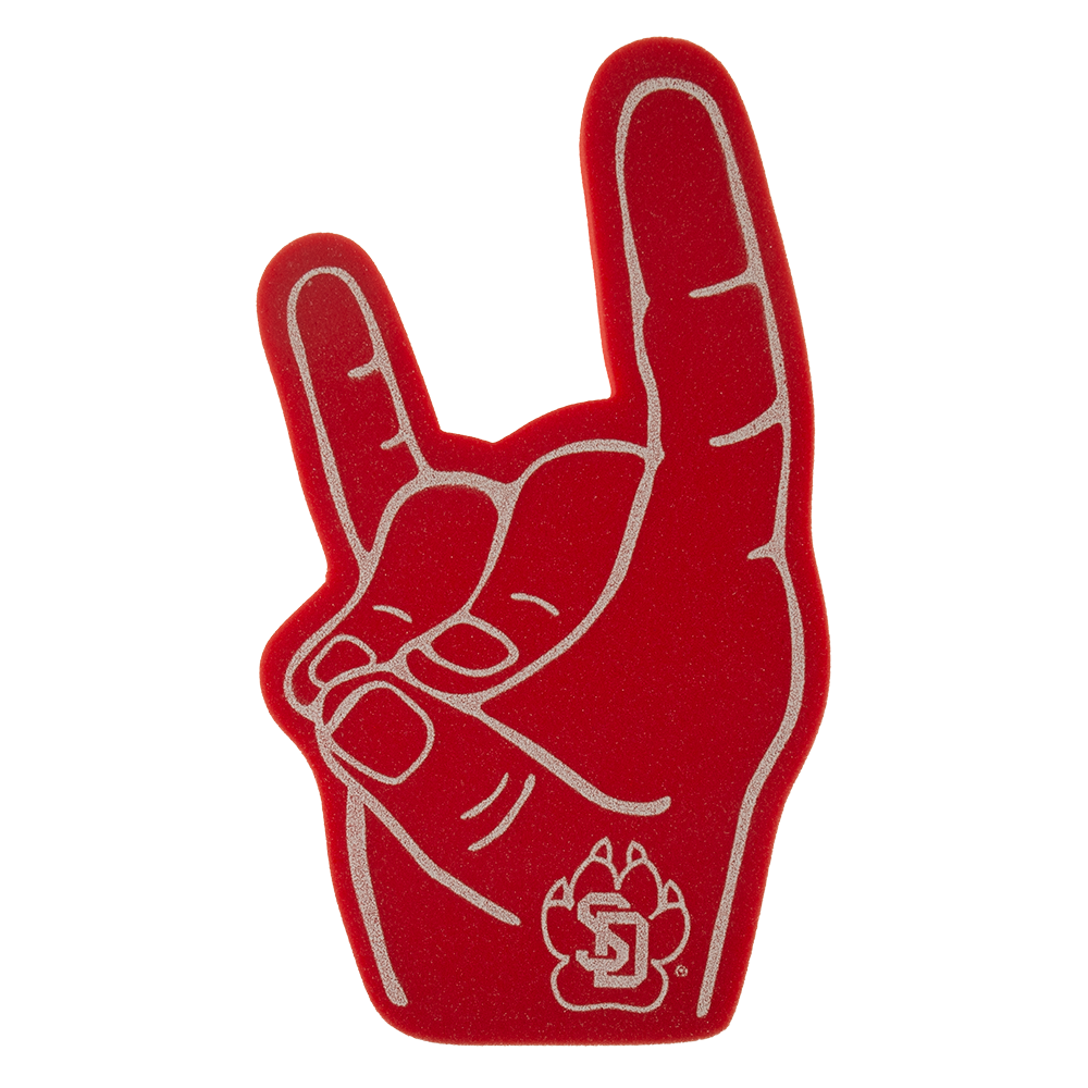 18" Wolf Sign Foam Mitt 13