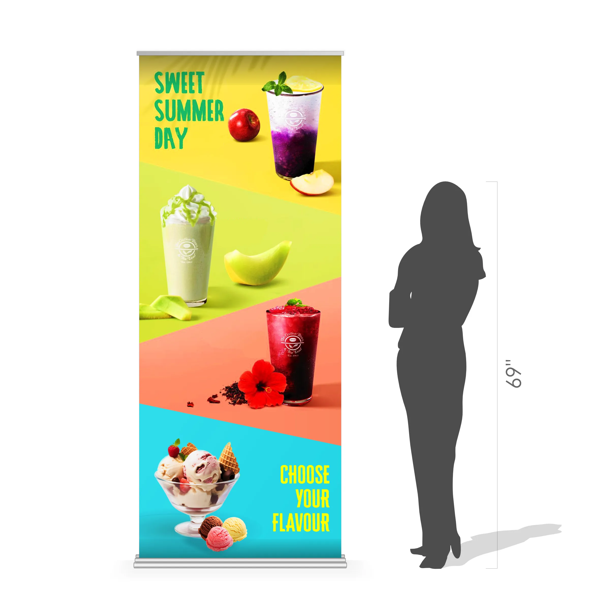 36" X 92" Wide Super Deluxe Retractable Banner Kit 8
