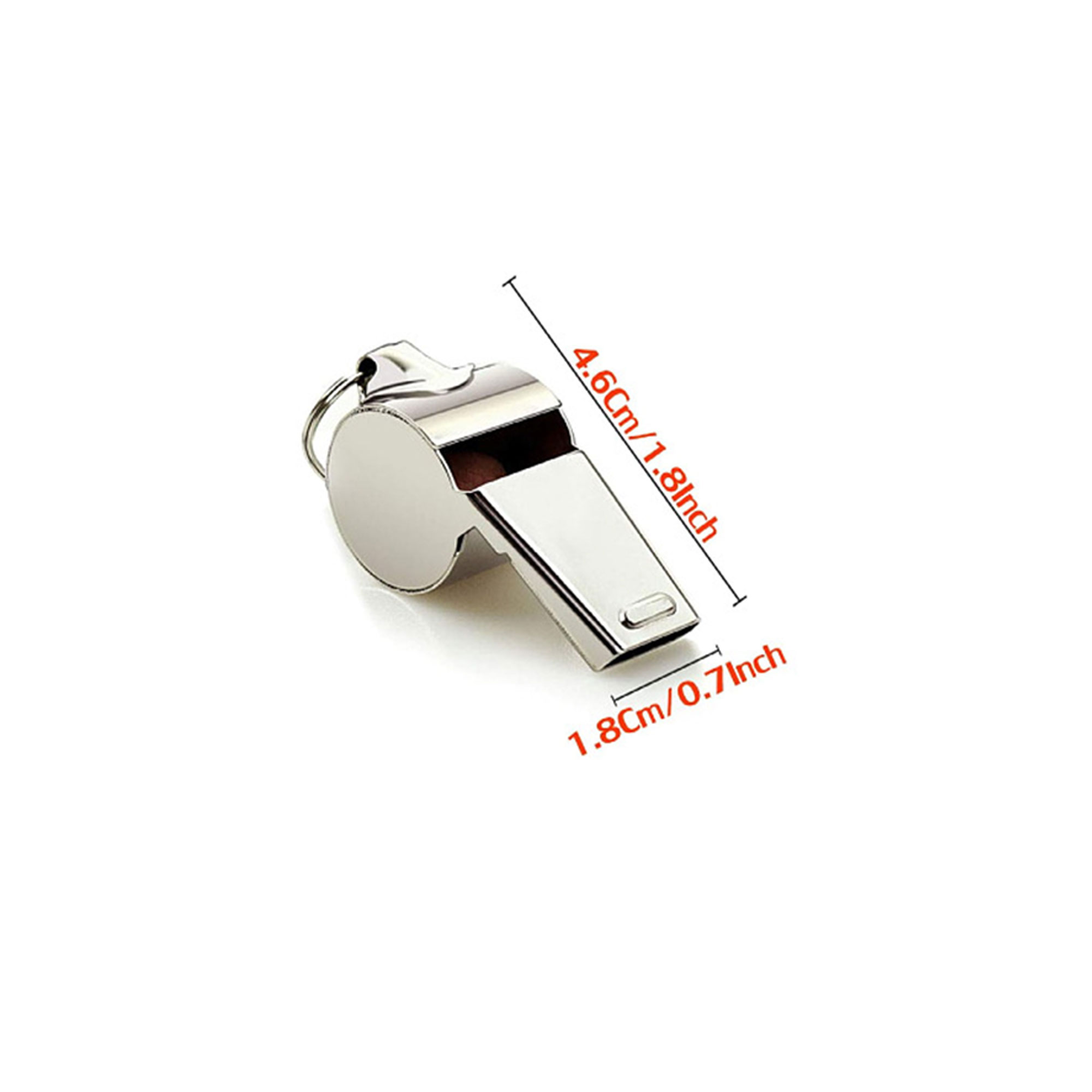 Game Cheering Stainless Steel Whistle With Adjustable Lanyard 1