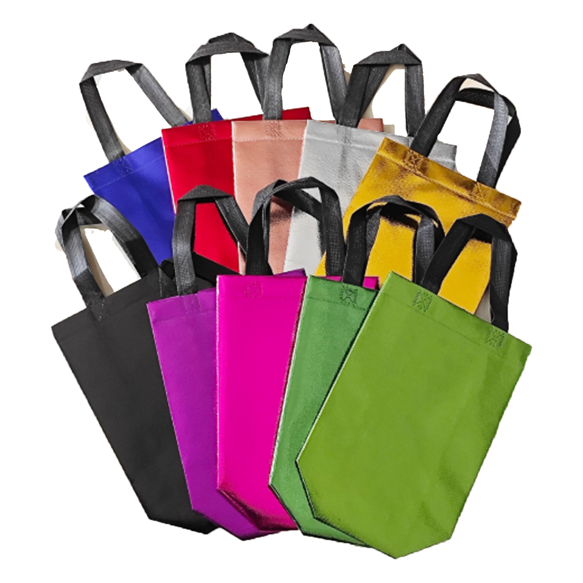8"L x 4"W x 10"H Laser Laminating Nonwoven Tote Bag 2