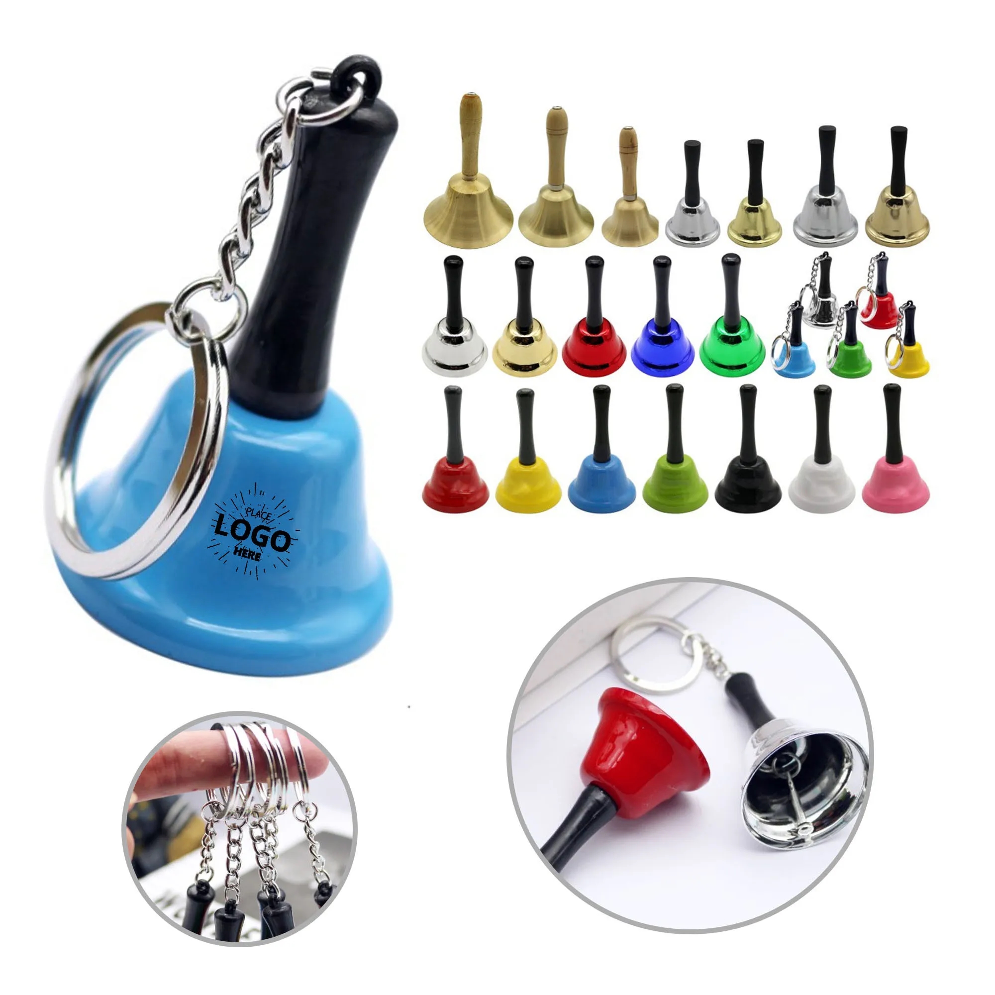 Mini Metal Bell Keychain 3