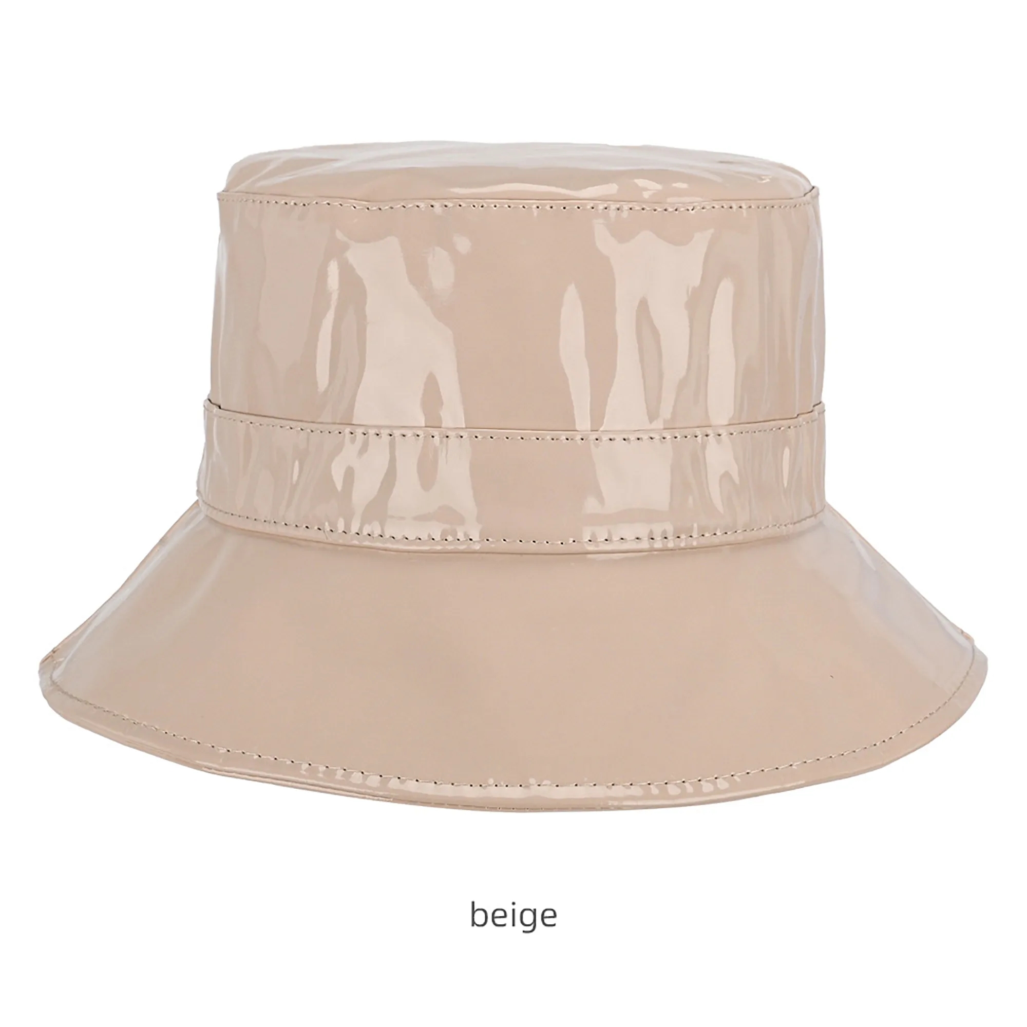 PU Leather Bucket Hat with Wide Brim Sun Coverage 6