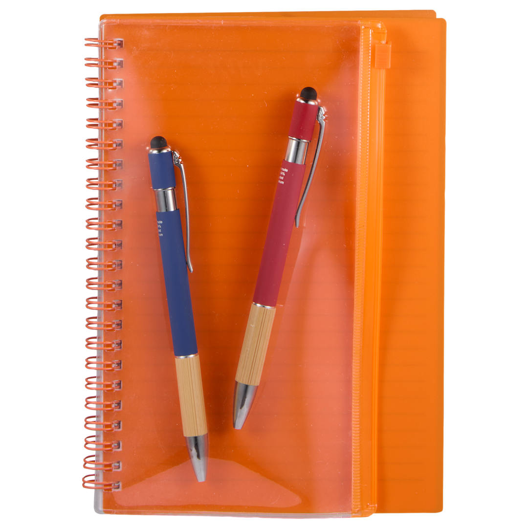 5.5" x 8.5" Spiral Notebook with Clear Pocket 181