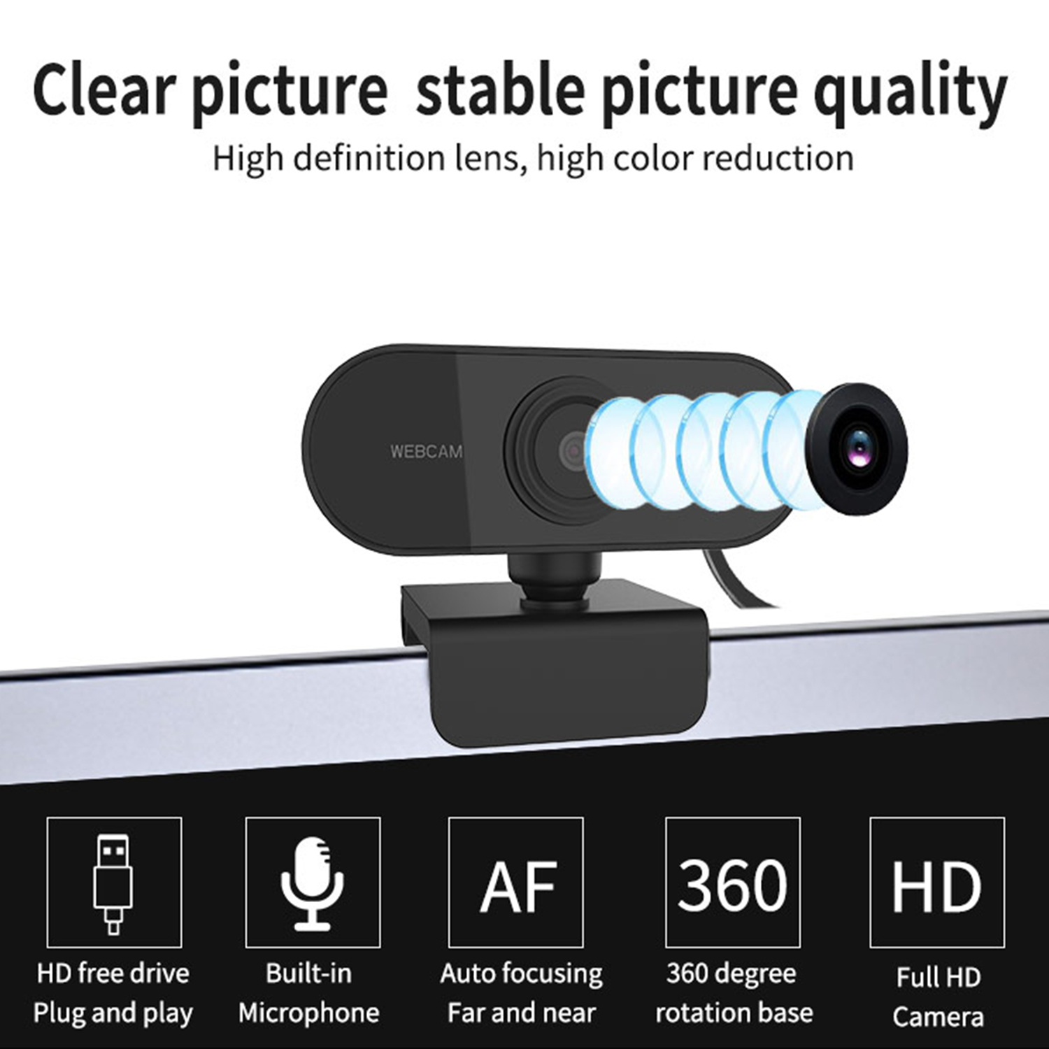 HD 1080p Portable Webcam 4