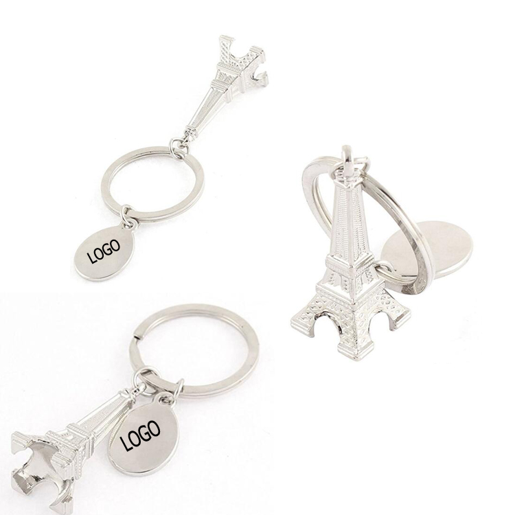Eiffel Tower Metal Keychain