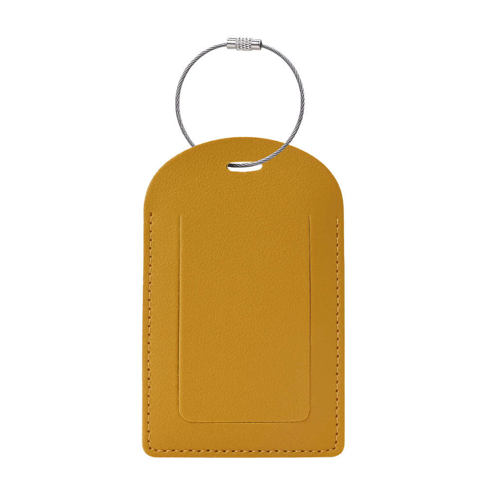 Vegan Leather Luggage Tag With Custom Logo 2